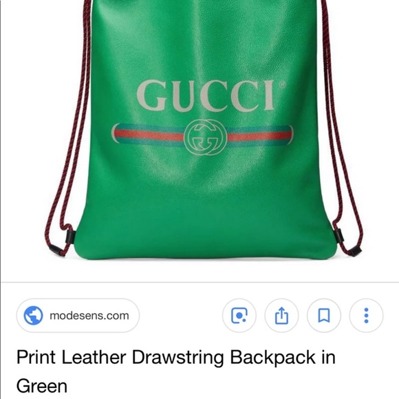 SOLD. Gucci Drawstring Back pack - Picture 5 of 6